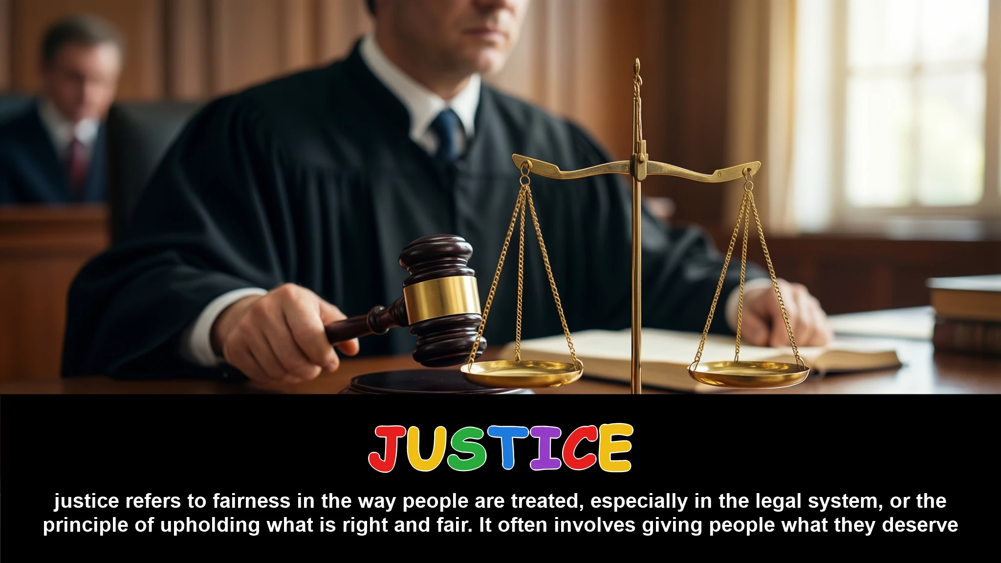 English Illustration for justice
